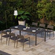 Halki Table - Outdoor - 220cm x 100cm - Charcoal gallery detail image