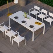Halki Table - Outdoor - 220cm x 100cm - White gallery detail image