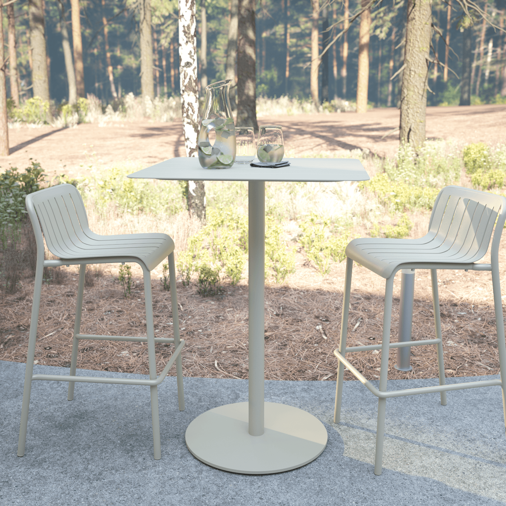 Roku High Bar Table - Outdoor gallery detail image