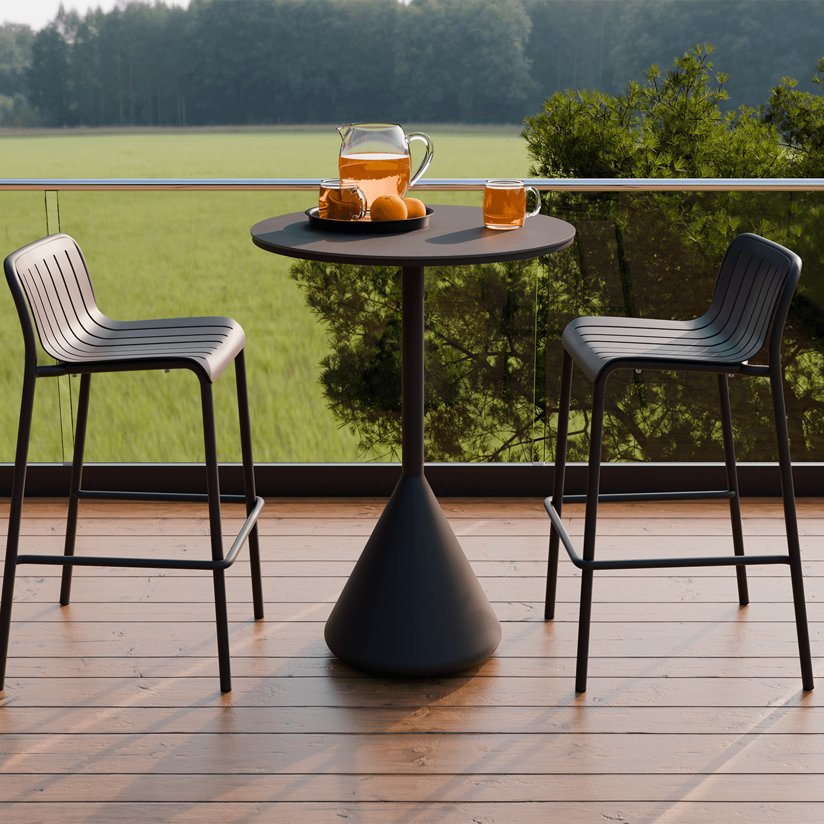 Kora High Bar Table CERAMIC - outdoor gallery detail image