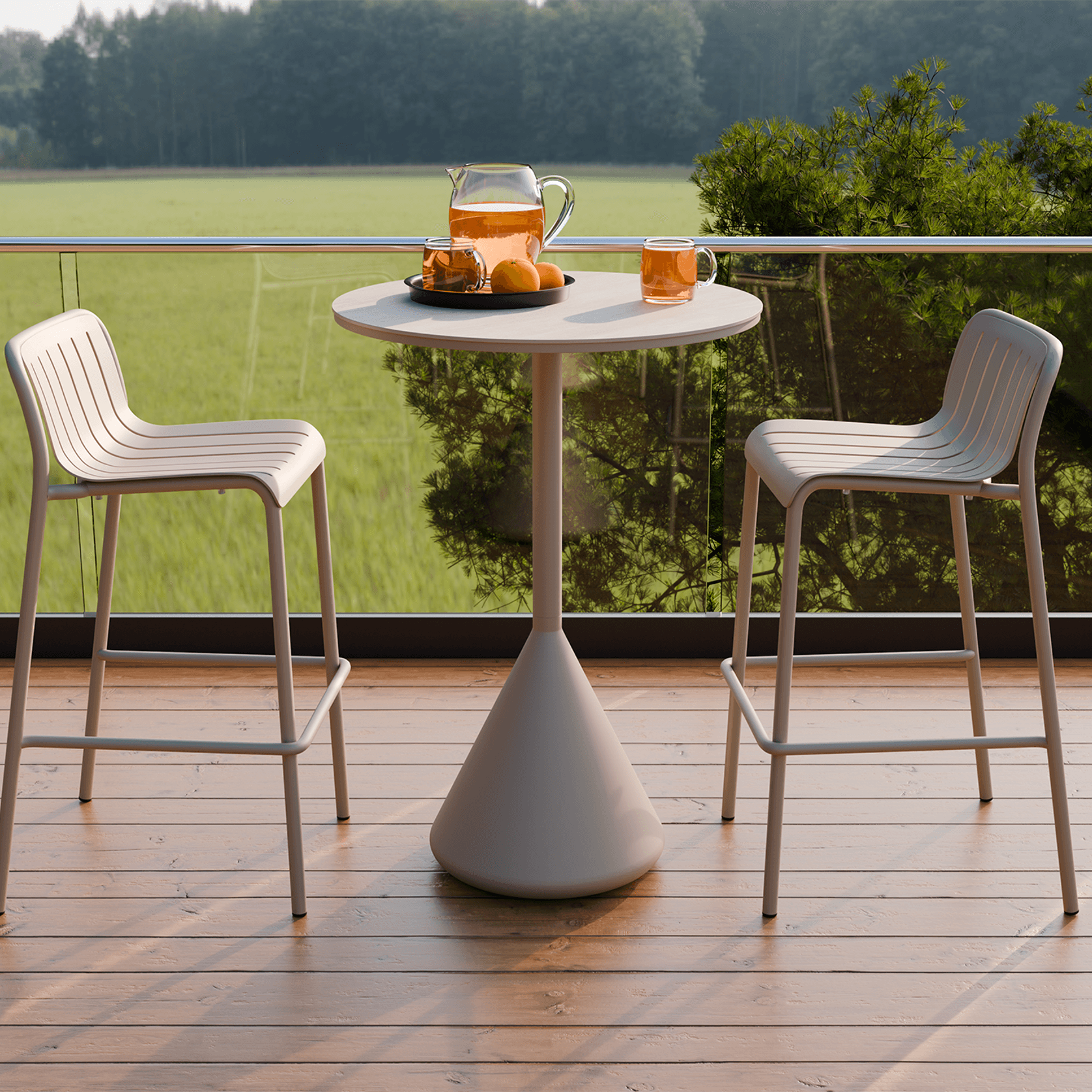Kora High Bar Table CERAMIC - outdoor gallery detail image