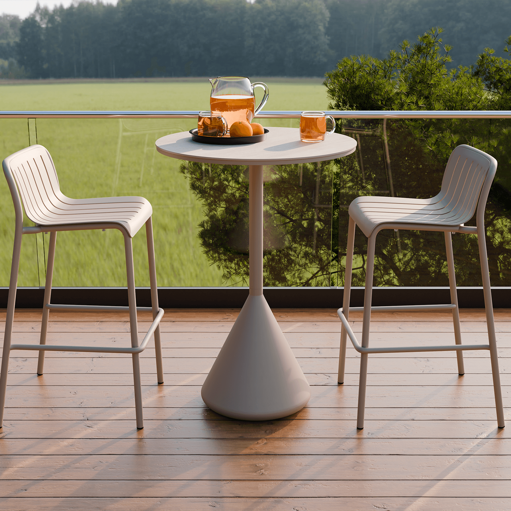 Kora High Bar Table CERAMIC - outdoor gallery detail image