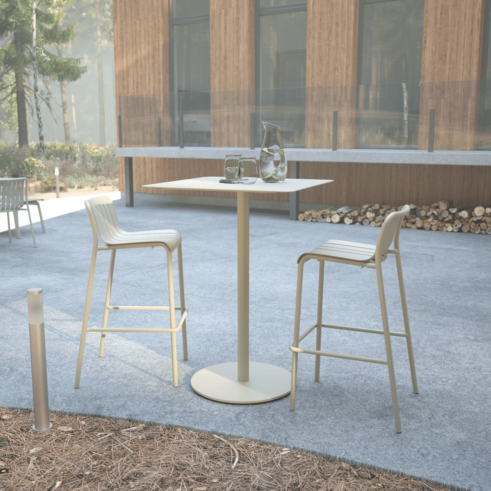 Roku High Bar Table - Outdoor gallery detail image