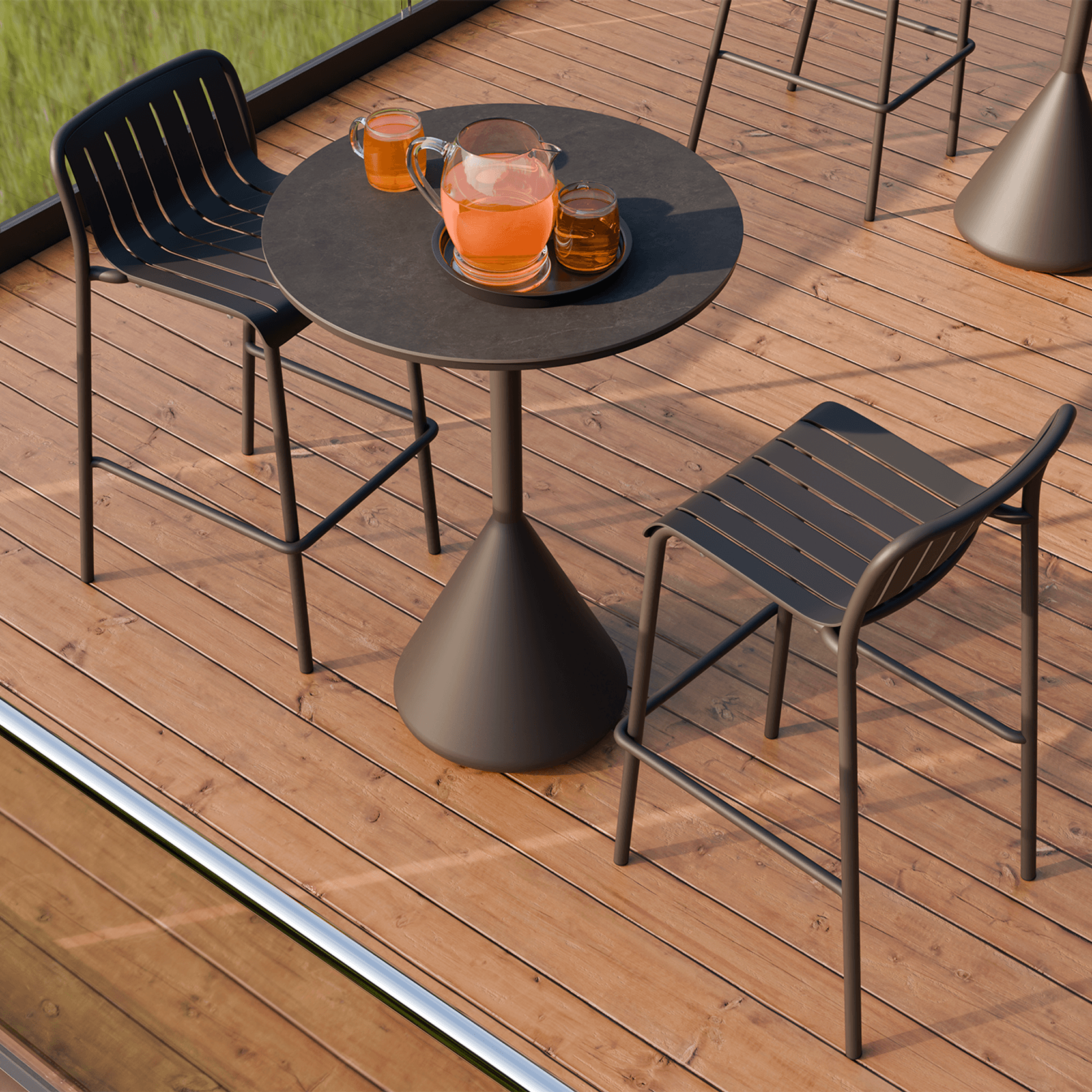 Kora High Bar Table CERAMIC - outdoor gallery detail image