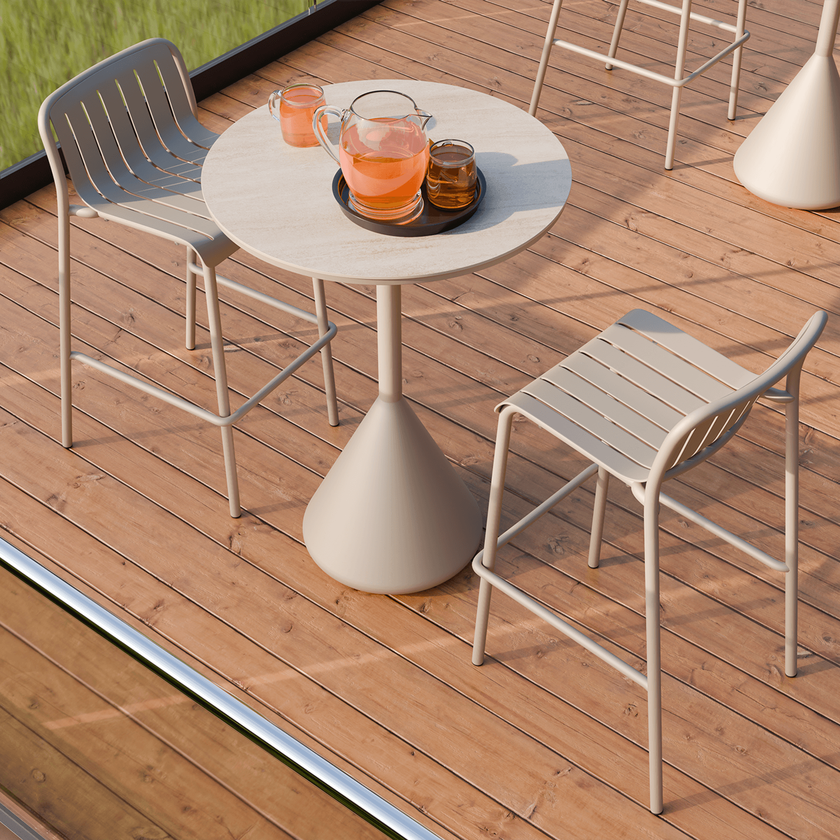 Kora High Bar Table CERAMIC - outdoor gallery detail image