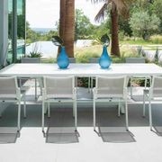 AMAKA Outdoor Aluminium & HPL Top Extending Dining Table gallery detail image