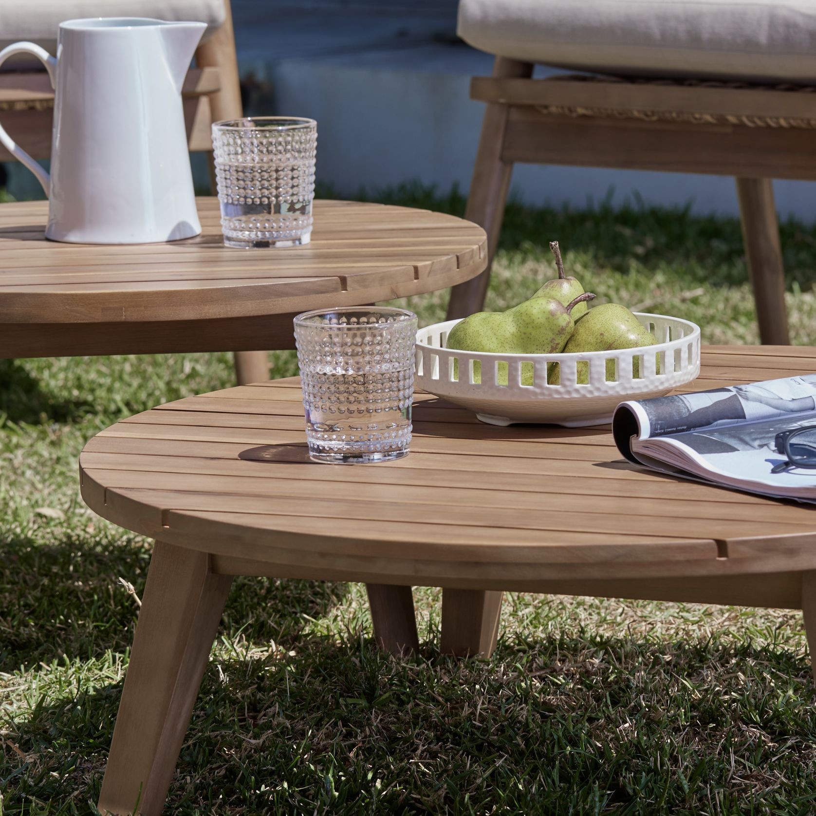 Manado Acacia Outdoor Nesting Coffee Tables gallery detail image