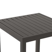 Halki Table - Outdoor - High Bar - Matt Charcoal 77 x 77cm gallery detail image