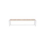 Vydel Bench Seat - Outdoor - 190cm - Teak - White gallery detail image