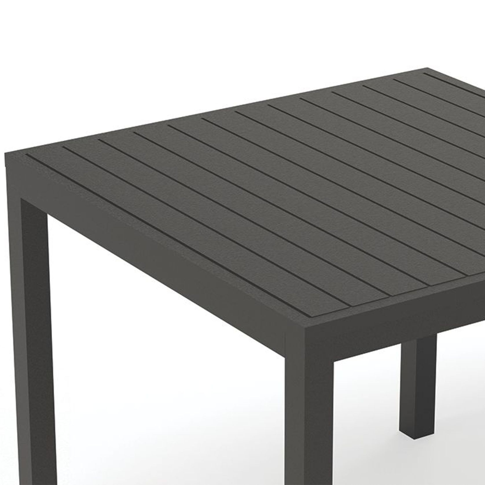 Halki Table - Outdoor - 90cm x 90cm - Charcoal gallery detail image