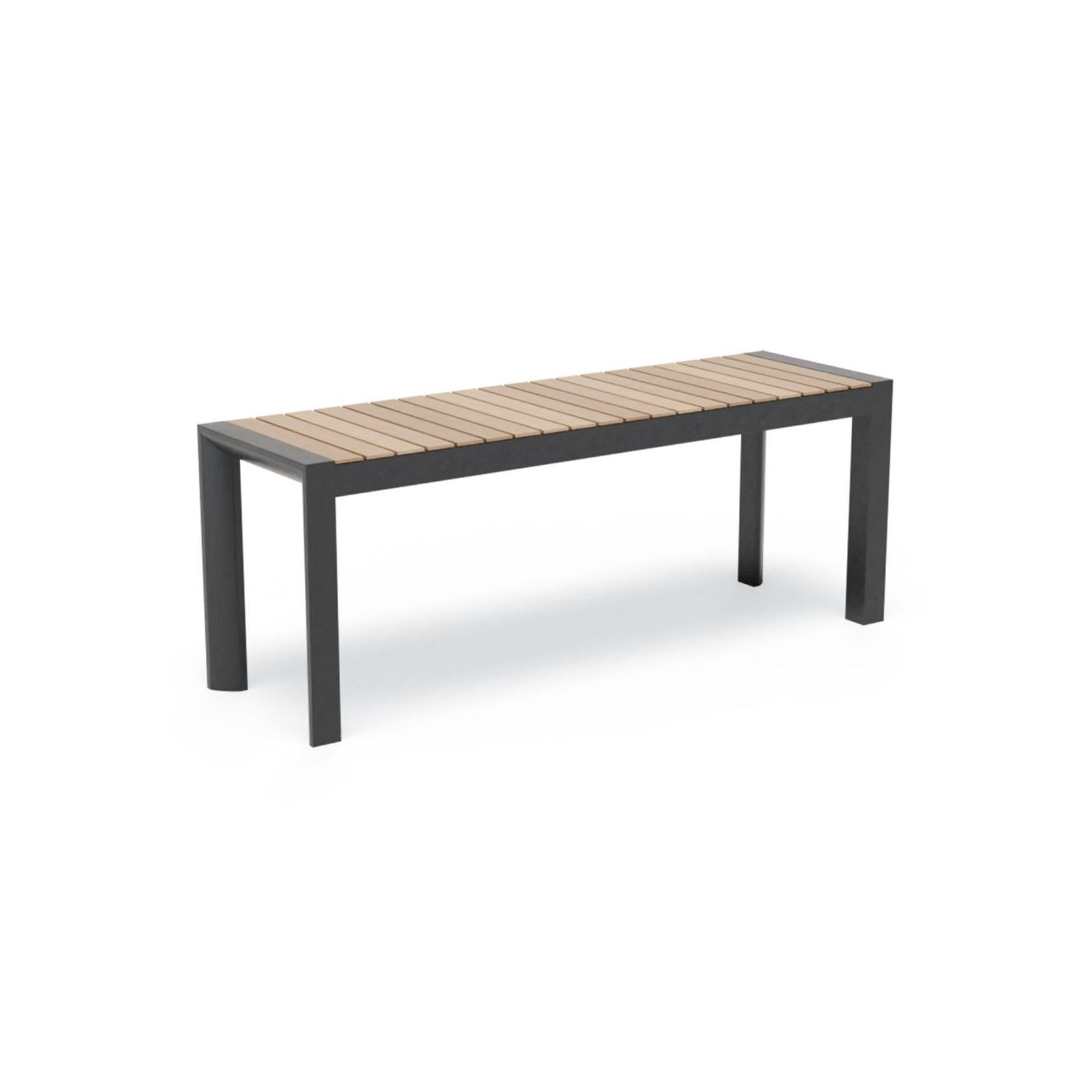 Vydel Bench Seat - Outdoor - 120cm - Teak - Charcoal gallery detail image