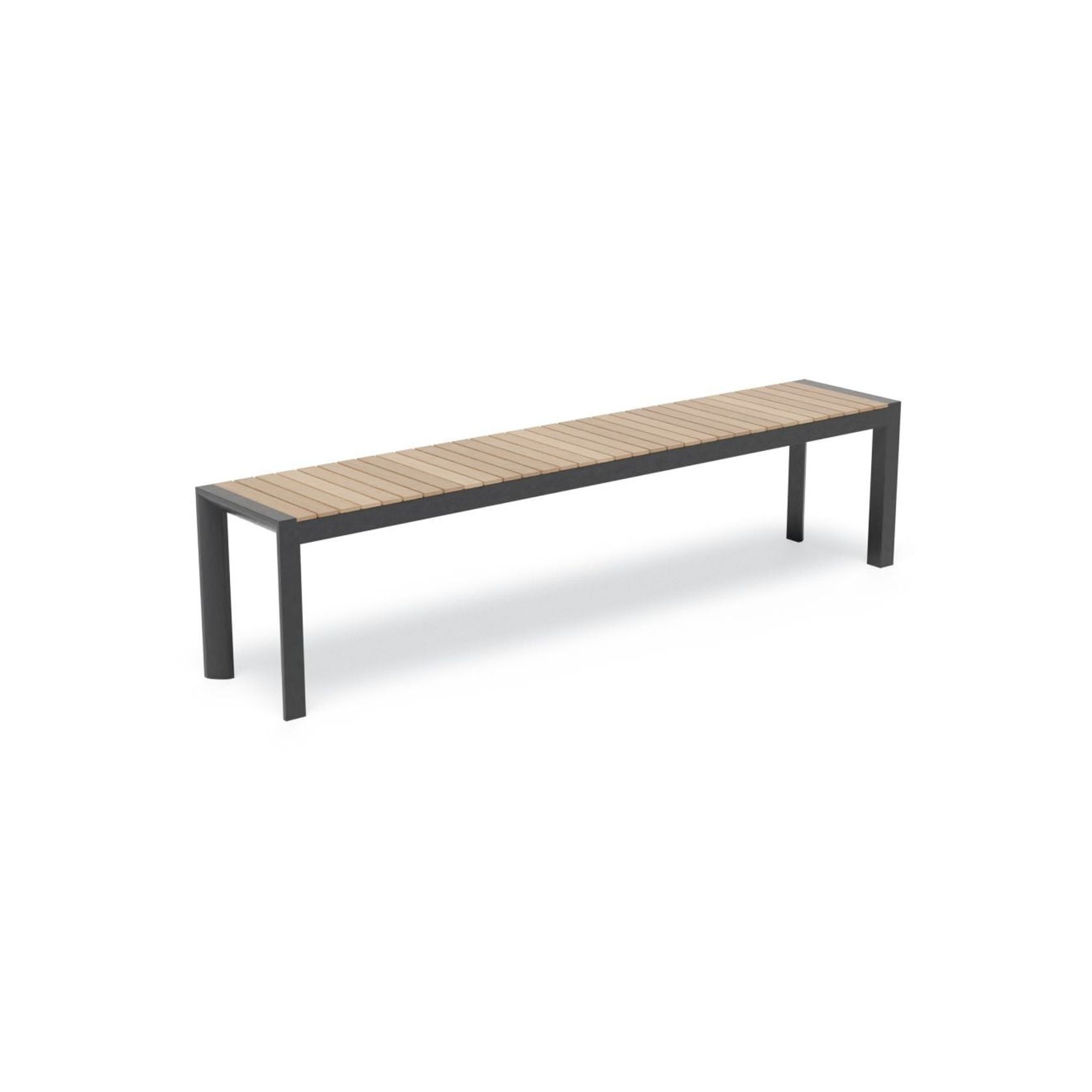Vydel Bench Seat - Outdoor - 190cm - Teak - Charcoal gallery detail image