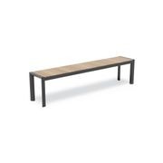 Vydel Bench Seat - Outdoor - 190cm - Teak - Charcoal gallery detail image