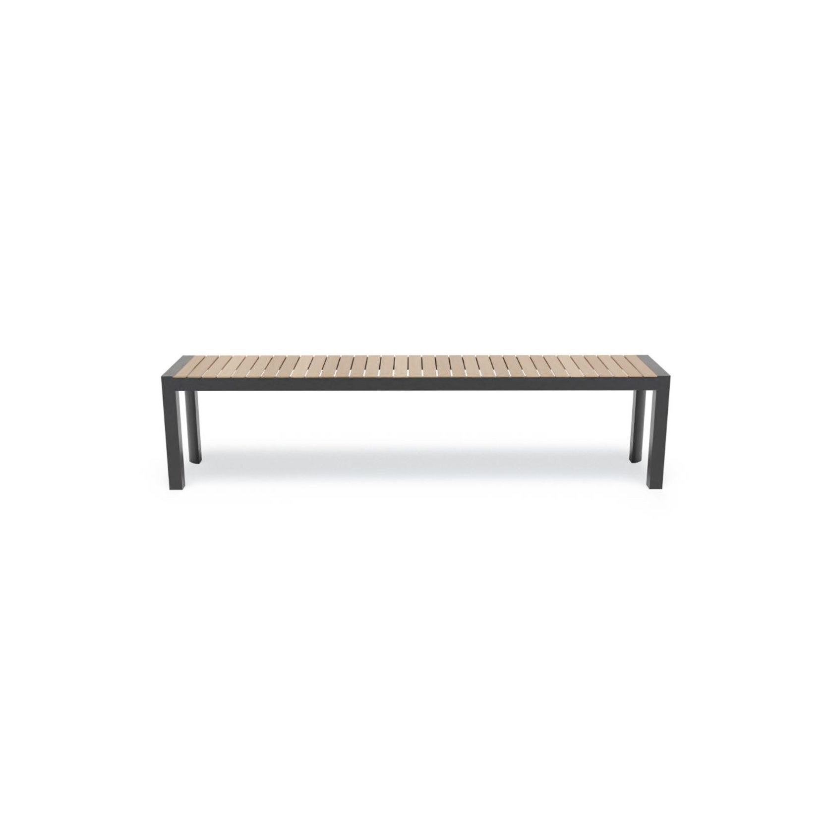 Vydel Bench Seat - Outdoor - 190cm - Teak - Charcoal gallery detail image