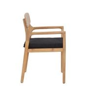 Rixos Acacia Outdoor Dining Chair | Black Fabric gallery detail image