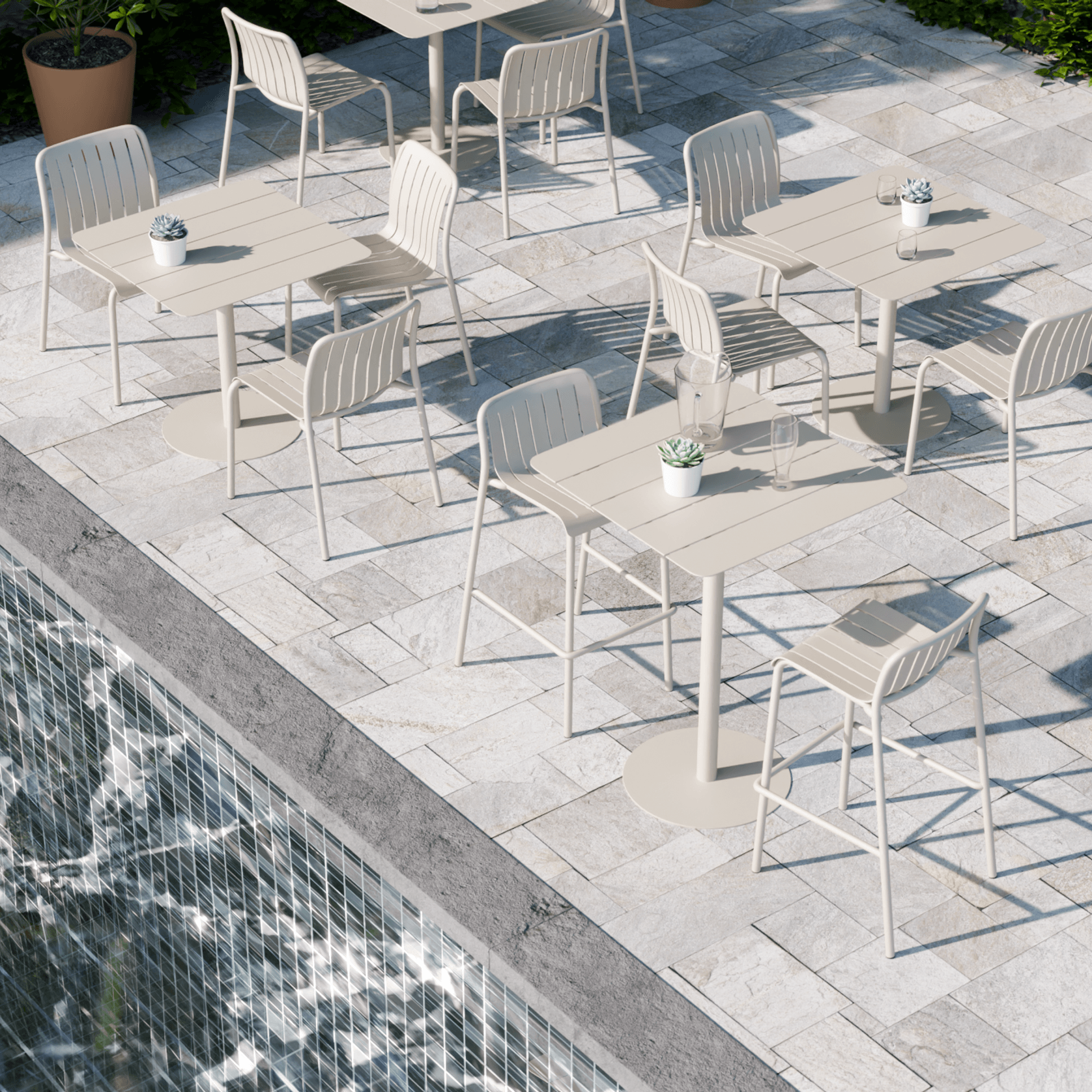 Roku High Bar Table - Outdoor gallery detail image