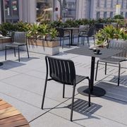 Roku Cafe Table - Outdoor - Charcoal - 65 x 65cm Table Top gallery detail image