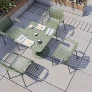 Roku Cafe Table - Outdoor - Eucalyptus Green - 65 x 65cm Table Top gallery detail image