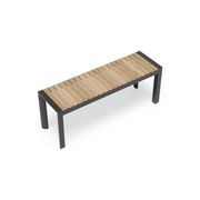 Vydel Bench Seat - Outdoor - 120cm - Teak - Charcoal gallery detail image