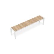 Vydel Bench Seat - Outdoor - 190cm - Teak - White gallery detail image