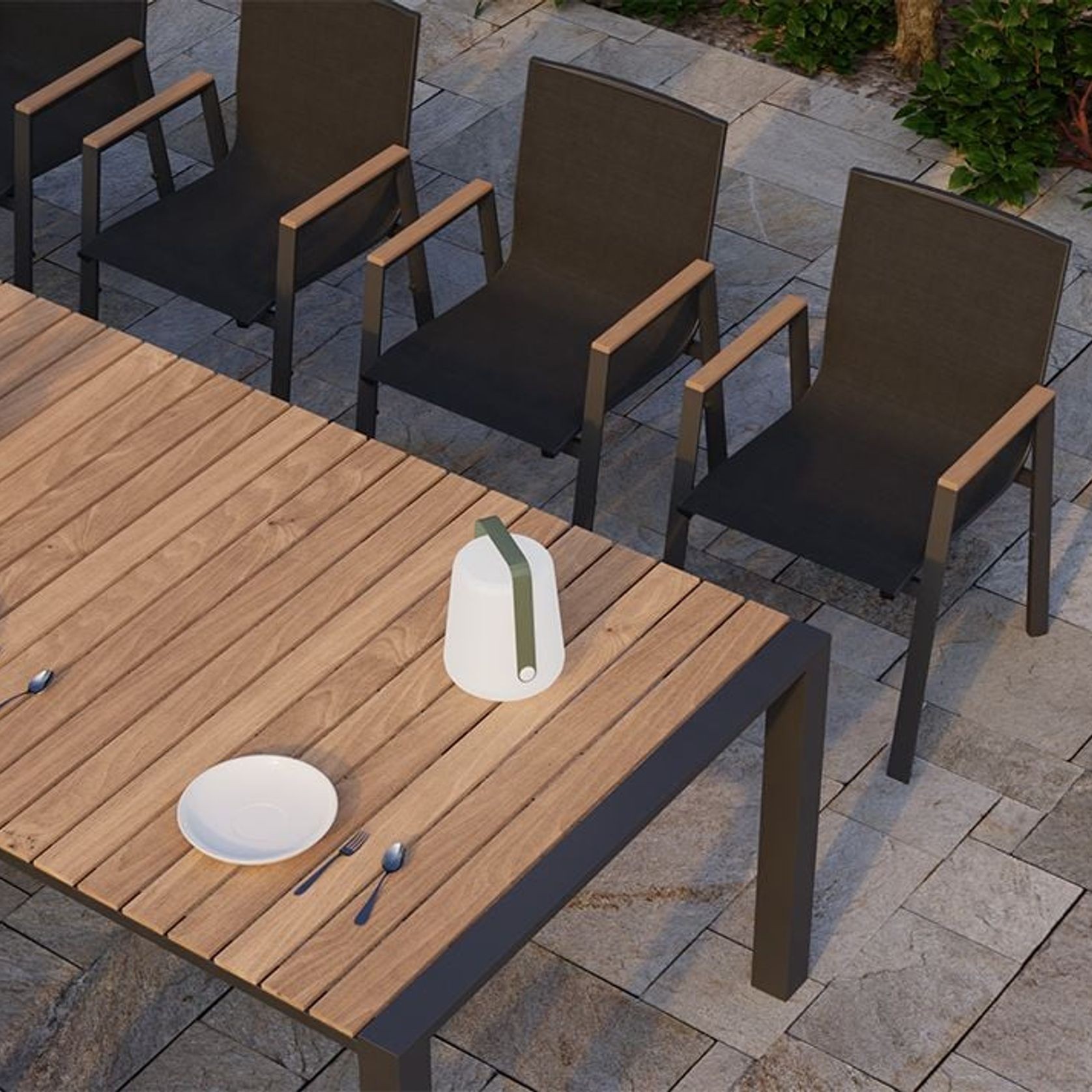 Vydel Table - Outdoor - 300cm x 110cm - Charcoal gallery detail image