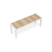 Vydel Bench Seat - Outdoor - 120cm - Teak - White gallery detail image