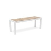 Vydel Bench Seat - Outdoor - 120cm - Teak - White gallery detail image