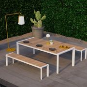 Vydel Table - Outdoor - 220cm x 100cm - White gallery detail image