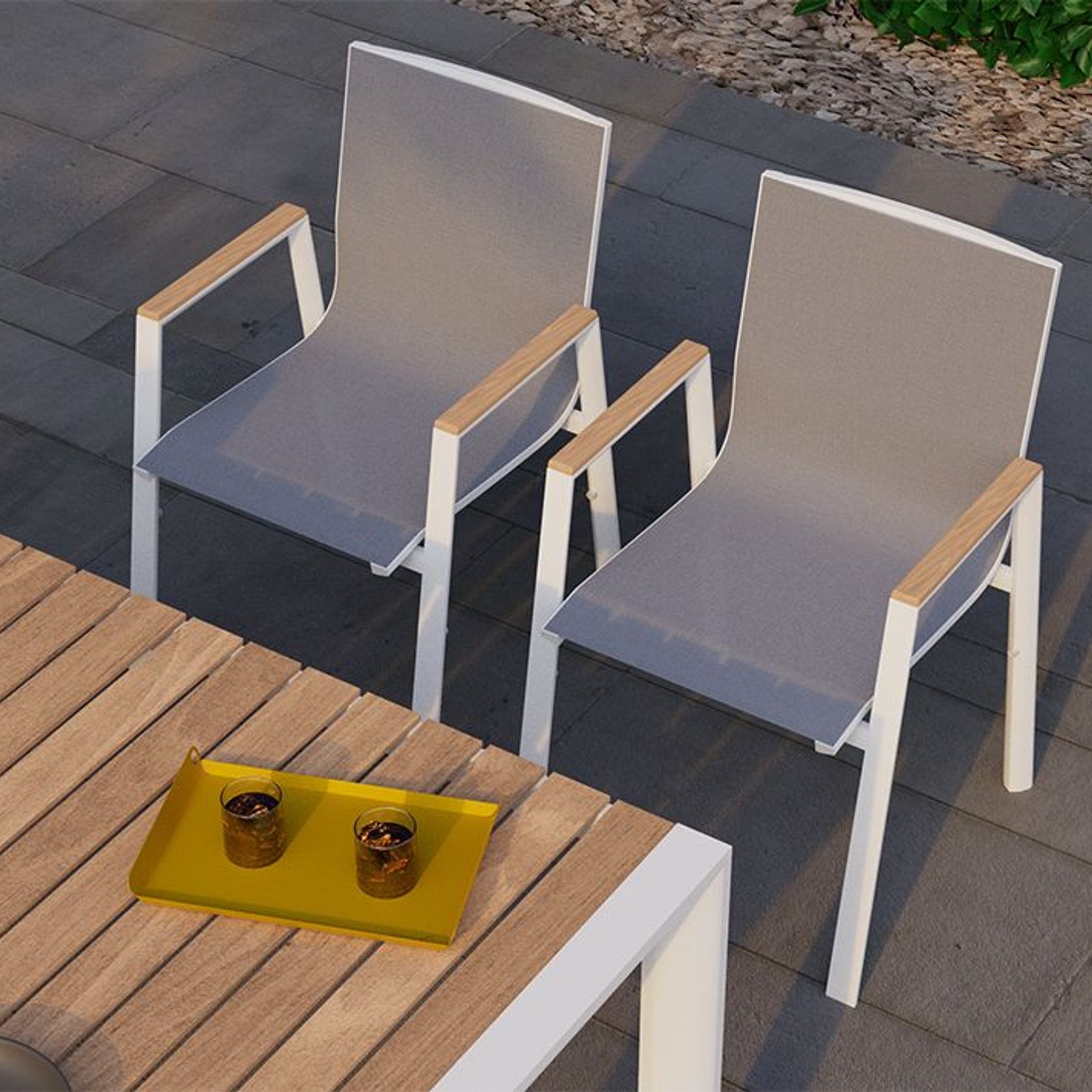 Vydel Table - Outdoor - 160cm x 100cm - White gallery detail image