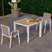 Vydel Table - Outdoor - 90cm x 90cm - White gallery detail image