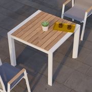 Vydel Table - Outdoor - 90cm x 90cm - White gallery detail image