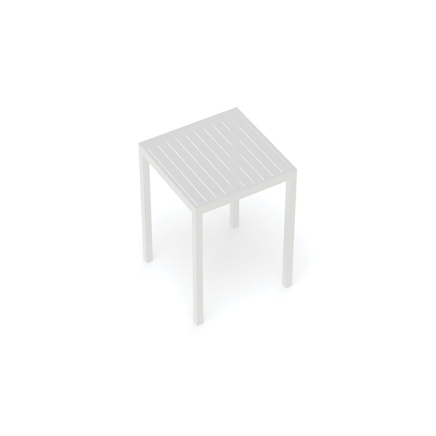 Halki Table - Outdoor - High Bar - Matt White 77 x 77cm gallery detail image