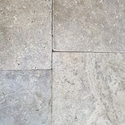 30mm Classic Silver Travertine Pavers - Tumbled & Unfil gallery detail image