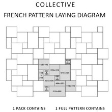 12mm Ivory Limestone French Pattern - Tumbled gallery detail image