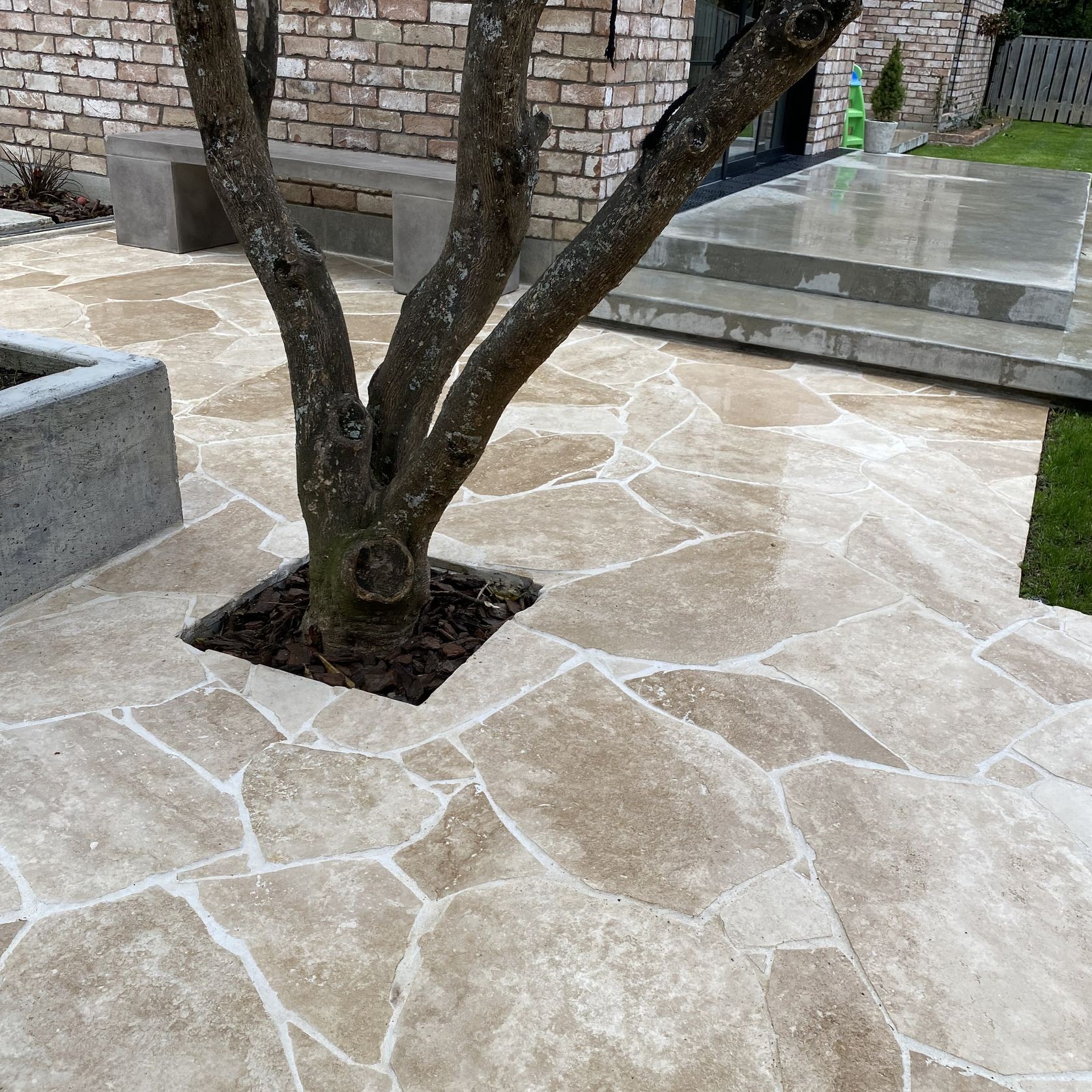 Classic Travertine Crazy Paving
