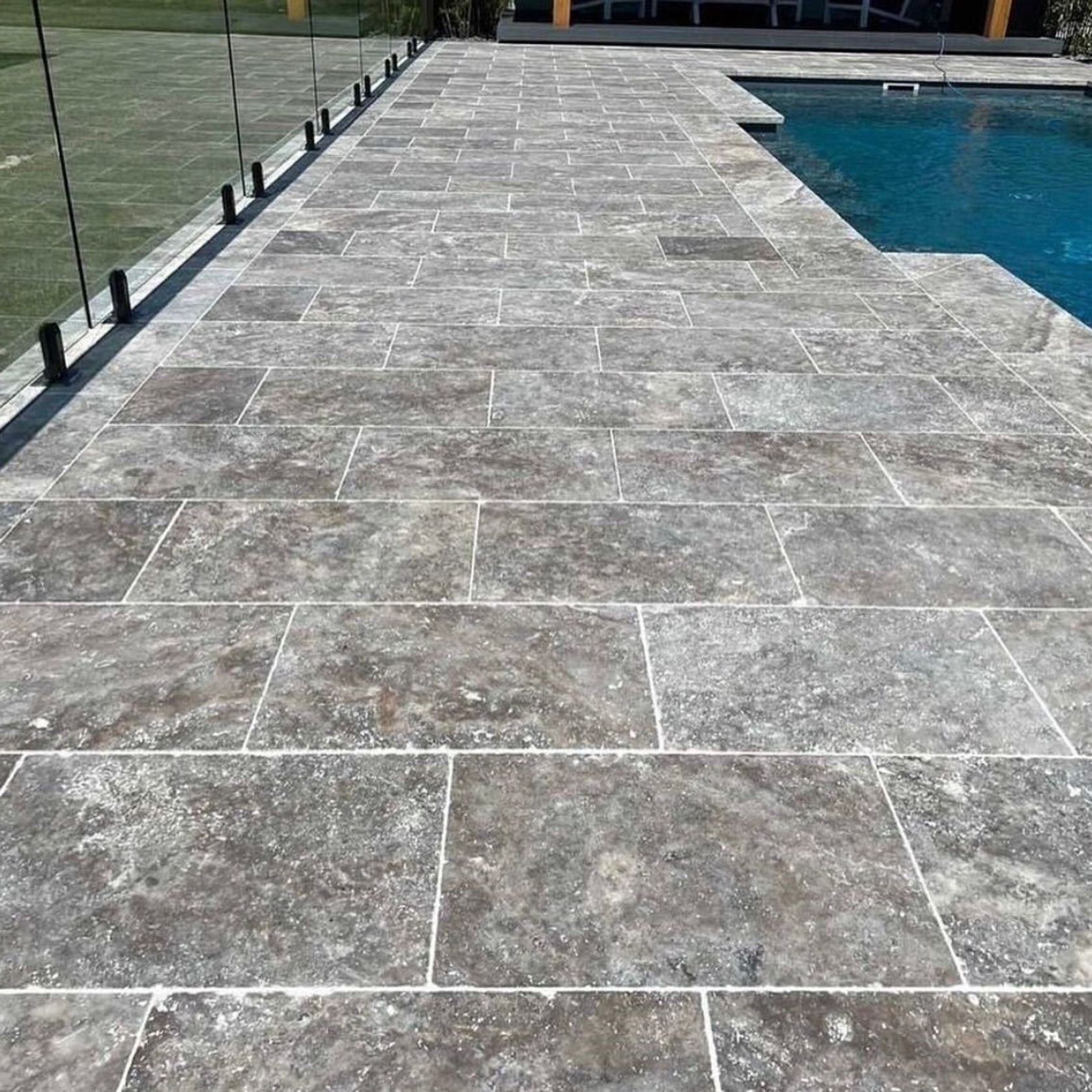 Silver Travertine Pavers gallery detail image