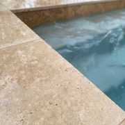 12mm Noce Travertine Tiles - Tumbled & Unfilled gallery detail image