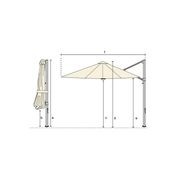 Eclipse 4m Octagonal Cantilever Outdoor Umbrella gallery detail image