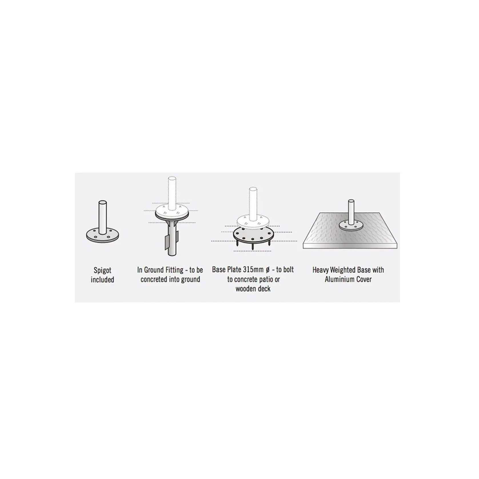 Eclipse 3.5m Square Cantilever Outdoor Umbrella gallery detail image