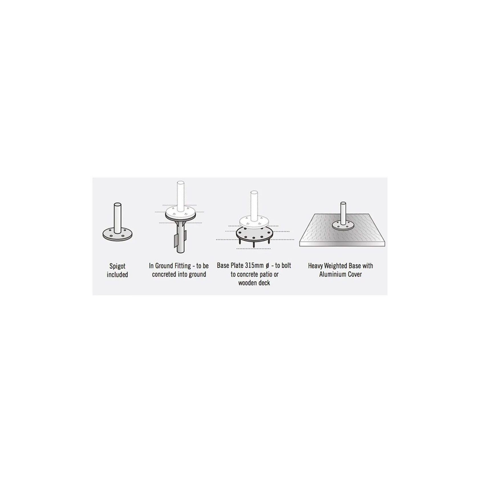 Eclipse 4m Octagonal Cantilever Outdoor Umbrella gallery detail image