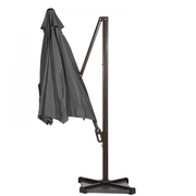 Garden Cantilever Round Umbrella for Outdoor Grey gallery detail image