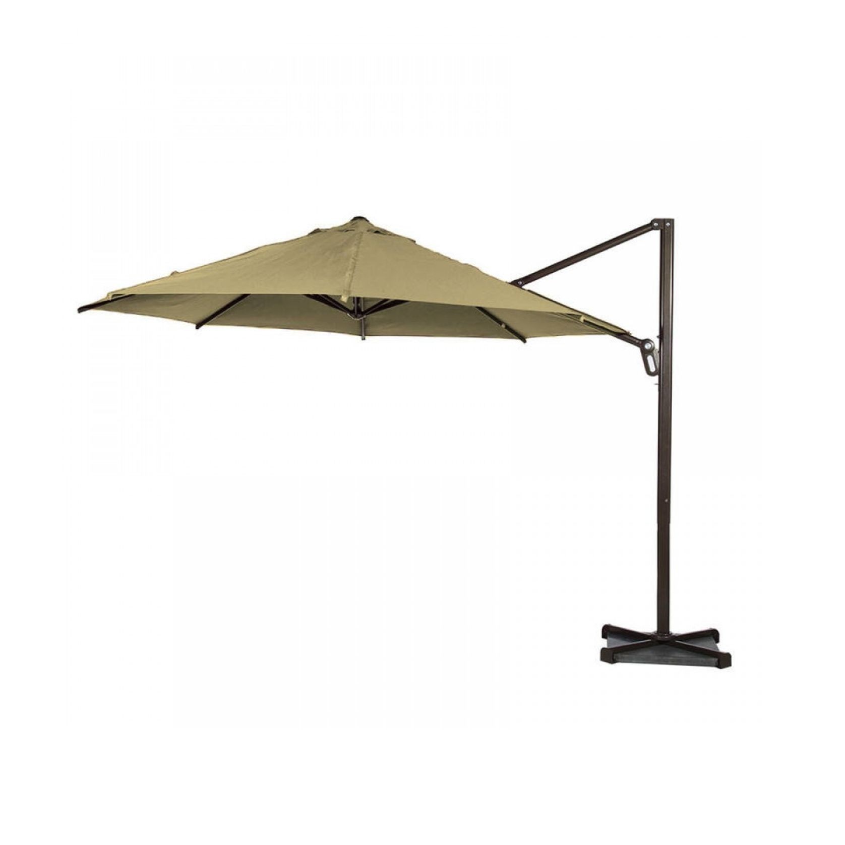 Garden Cantilever Round Umbrella for Outdoor Khaki gallery detail image