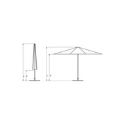 Nova - 5m  Square Commercial Outdoor Umbrella gallery detail image