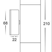 Up and Down 2x8w Outdoor Wall Light gallery detail image
