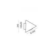Cone Flush Outdoor Wall Light gallery detail image