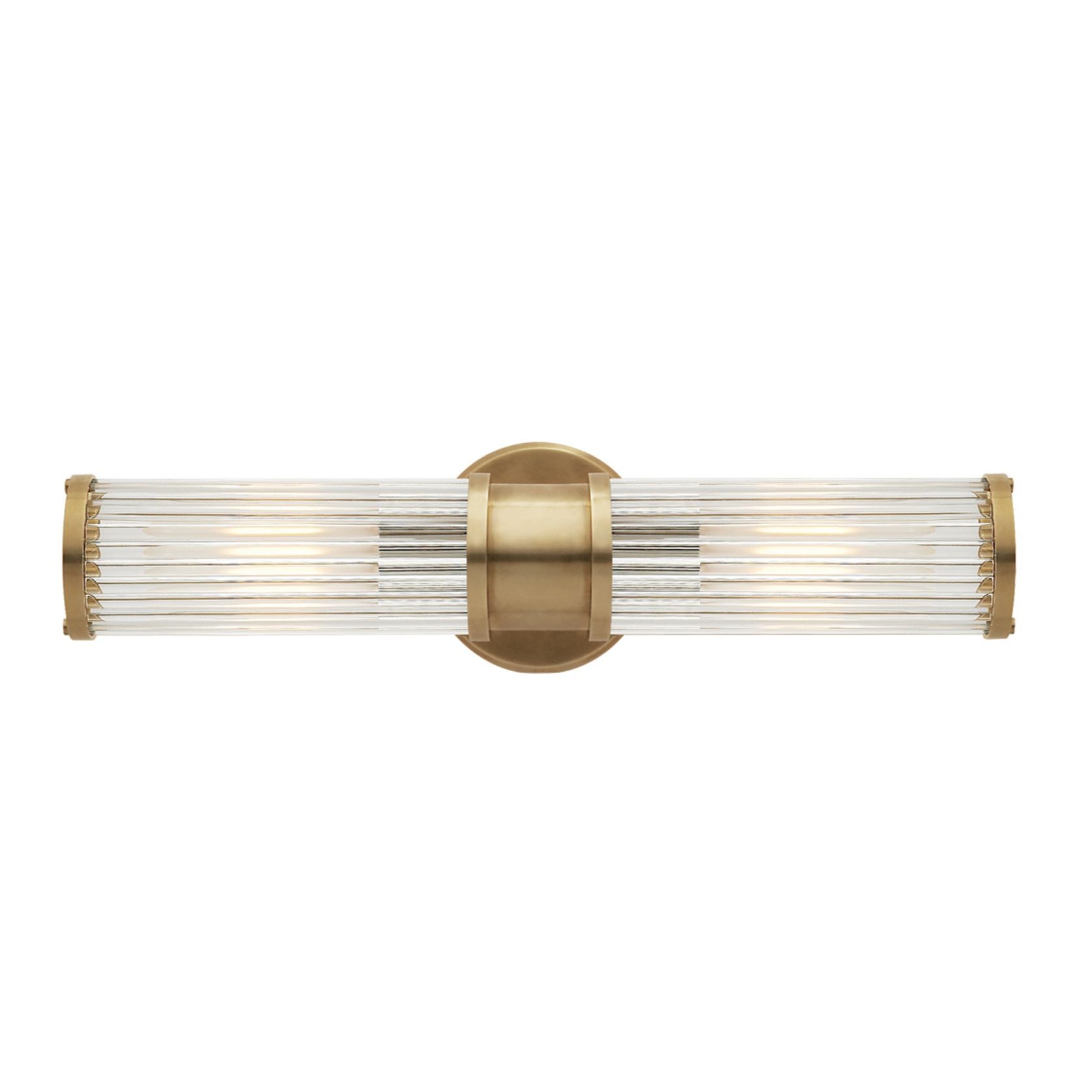 Allen Double-Light Sconce – Brass gallery detail image