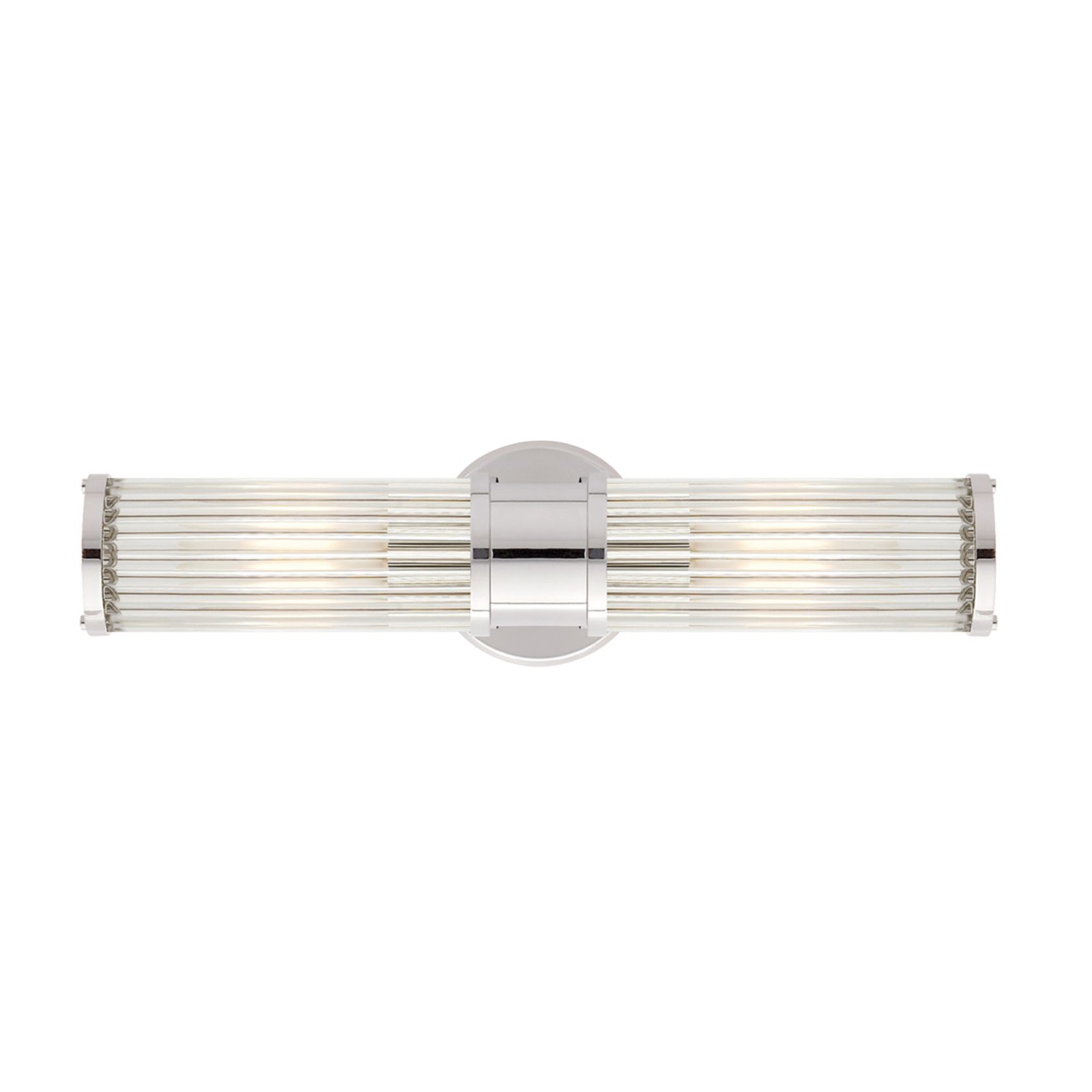 Allen Double-Light Sconce – Nickel gallery detail image