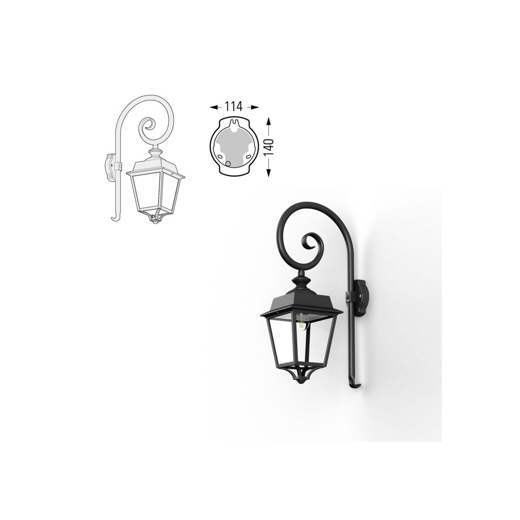 Place Des Vosges Evolution 1 Model 5 Wall Light gallery detail image