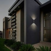 MARS DOUBLE | Outdoor Wall Light | 316 Steel gallery detail image