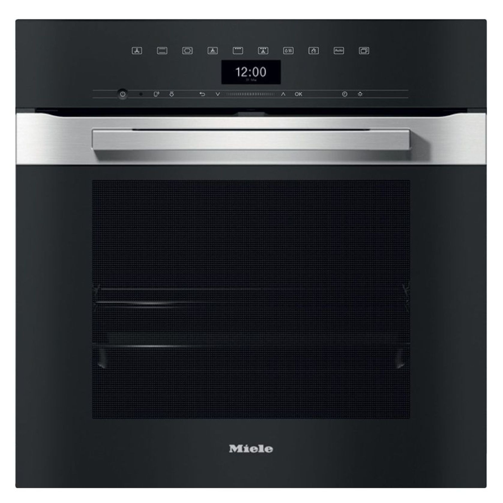 Miele Pureline Cleansteel Pyrolytic Oven W.600 H 7464 Bp gallery detail image